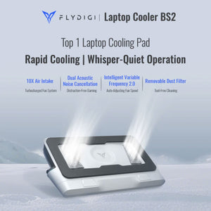 Flydigi BS2 / BS2 Pro | For high-end laptop cooler cooling without noise, integrated 4 cooling modes - Bear Hugs