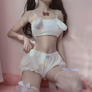 Fuzzy Kawaii Lingerie Set - Bear Hugs