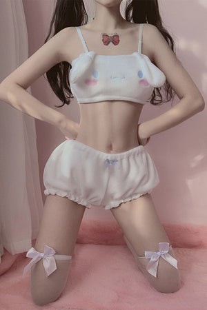 Fuzzy Kawaii Lingerie Set - Bear Hugs