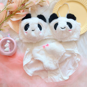 Fuzzy Panda Lingerie Set - Bear Hugs