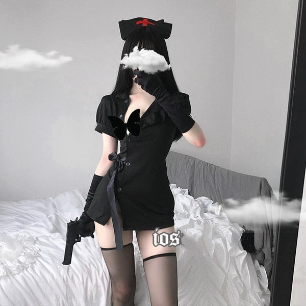 Gothic Nurse Cosplay - Bear Hugs