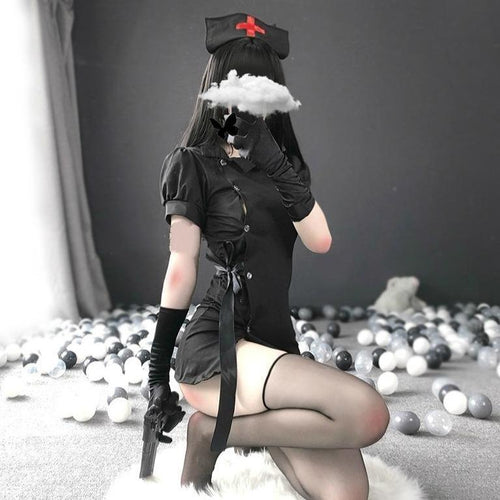 Gothic Nurse Cosplay - Bear Hugs