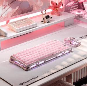 Gravastar Mercury K1 Sakura Pink Keyboard