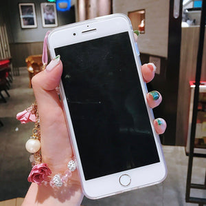 Pretty Sakura Liquid Phone Case for iphone 6/6s/6plus/6splus/7/7plus/8/8plus/X/XS/XR/XS Max/11/11pro/11pro Max PN3721 - Bear Hugs