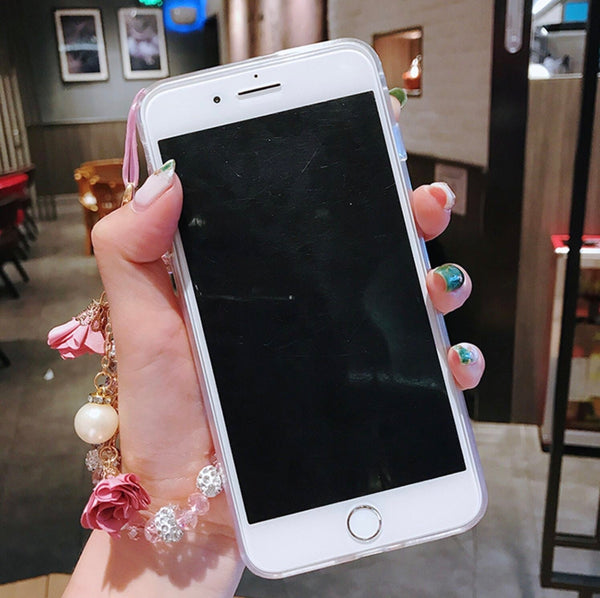Pretty Sakura Liquid Phone Case for iphone 6/6s/6plus/6splus/7/7plus/8/8plus/X/XS/XR/XS Max/11/11pro/11pro Max PN3721 - Bear Hugs
