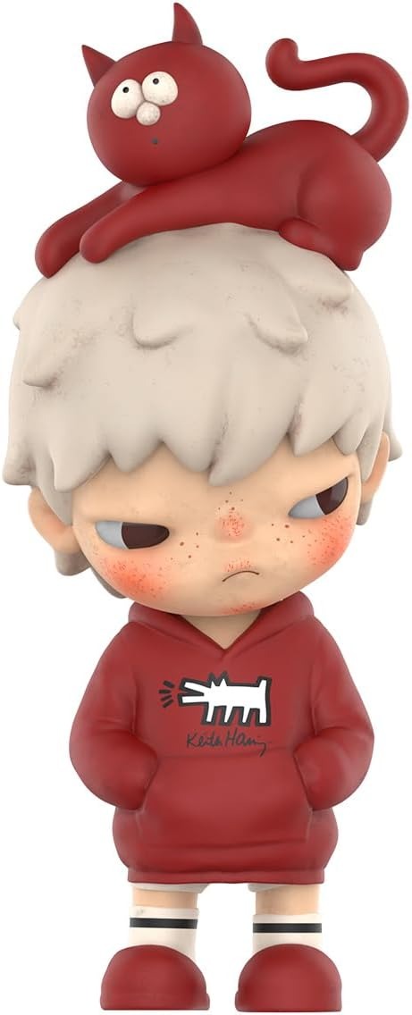 Hirono x Keith Haring Head Cat Figure (10 cm)