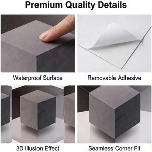 3D Reality Warp Wall Illusion Stickers