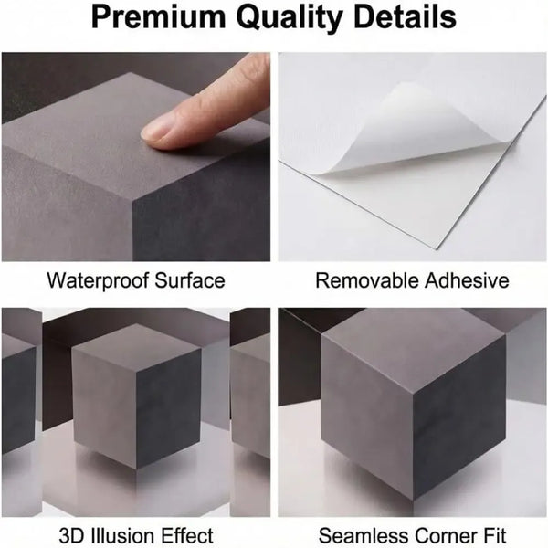 3D Reality Warp Wall Illusion Stickers