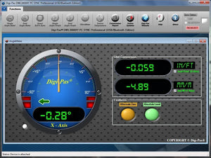 Digi-Pas DWL-3000XY-B 2-Axis Digital Machinist Precision Level & Inclinometer System