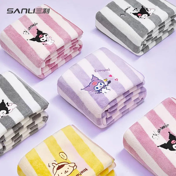 Sanrio Dreamy Pastel Striped Towel