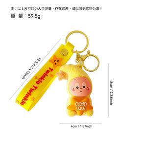 Twinkle Twinkle Velvet Star Flocked Keychain