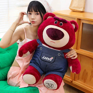 Red Side Strawberry Bear Plushie