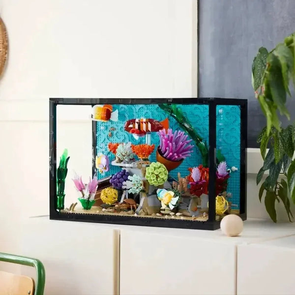 Tropical Aquarium Icons Building Blocks