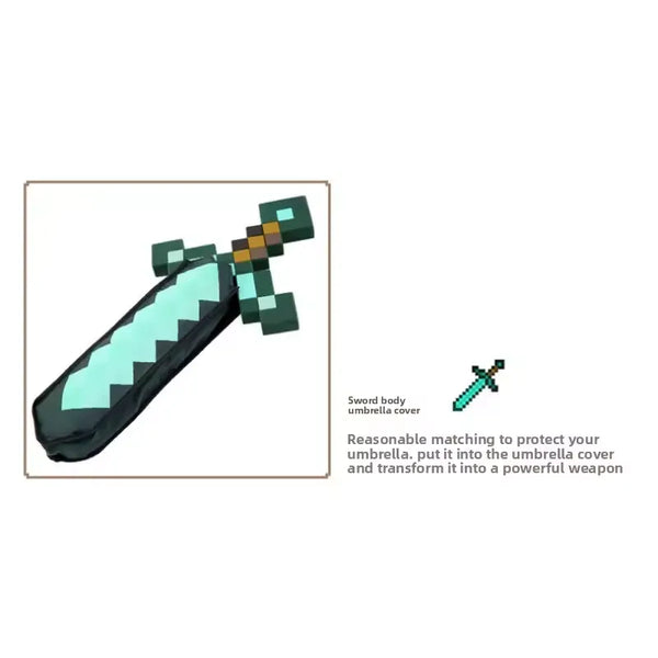 Minicraft Diamond Sword UV Umbrella