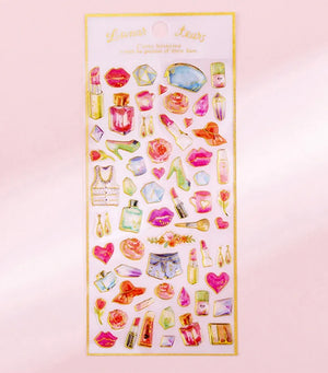 Parisian Glam Watercolor Sticker Sheets