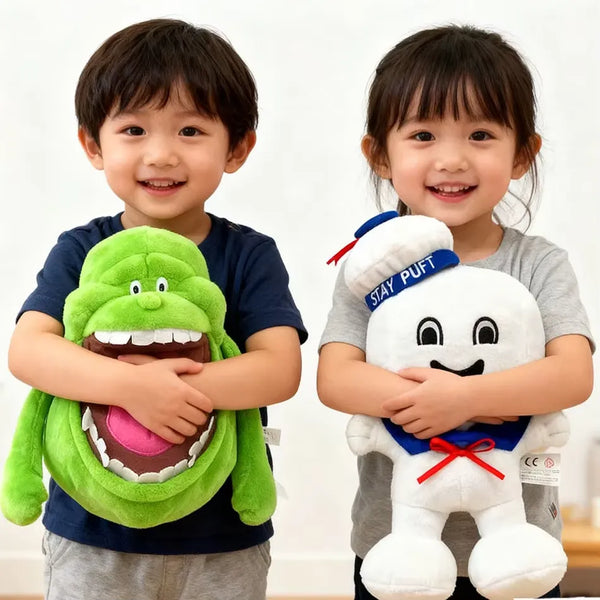 Ghostbusters Stay Puft and Slimer Plushies (22 cm)