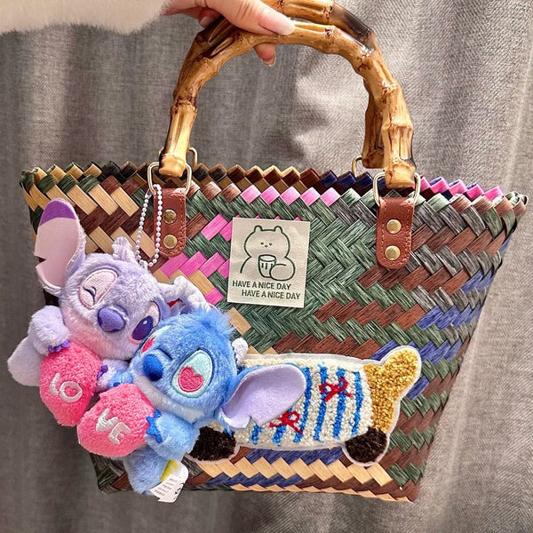 Stitch & Angel Love Couple Keychain