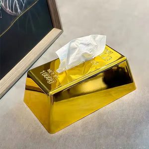 Gold Brick Novelty Tissue Box