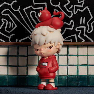 Hirono x Keith Haring Head Cat Figure (10 cm)