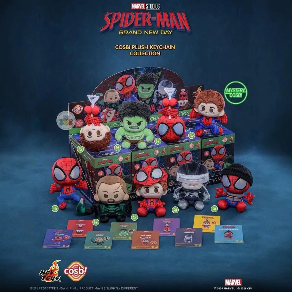 Hot Toys Cosbi Spiderman Brand New Day Plush Keychain