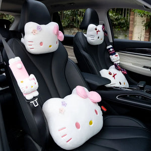 Hello Kitty Pastel Floral Premium Belt & Car Pillow