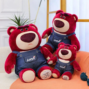 Red Side Strawberry Bear Plushie