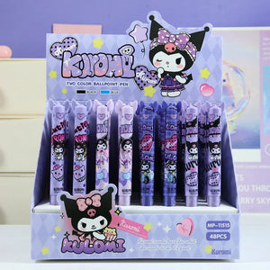 Kuromi Two-Color Retractable Ball Pen