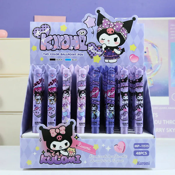 Kuromi Two-Color Retractable Ball Pen