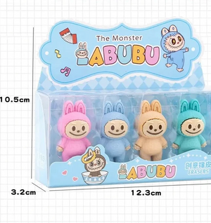 Standing Labubu Premium Erasers (Set of 4)