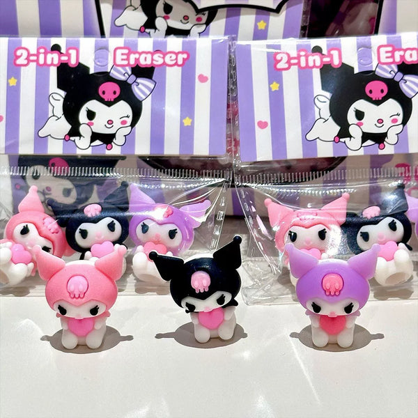 Kuromi 2-in-1 Eraser & Pencil Protective Cap