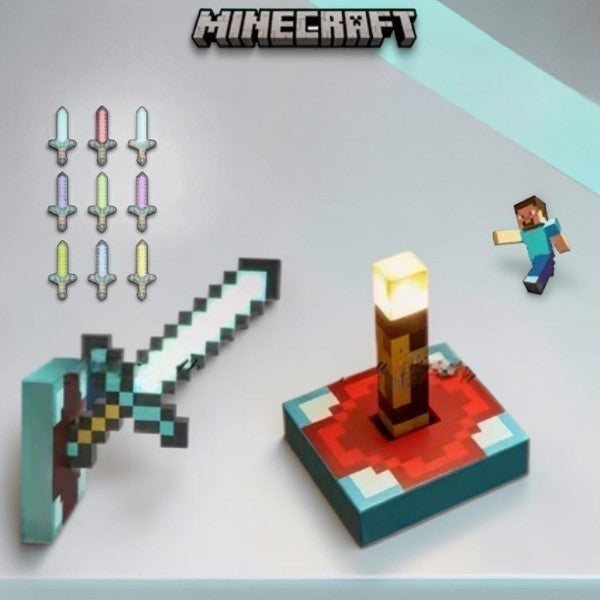Minecraft Magnetic Pixel Sword & Torch