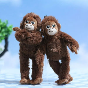Punch Monkey Furry Plush Keychain