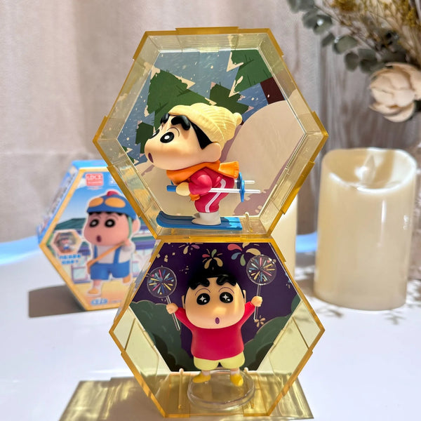 Shinchan Funny 666 Interlocking Diorama Mystery Box