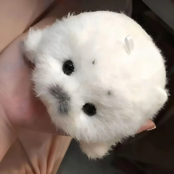 Arctic Baby Seal Plush Keychain