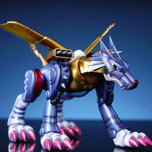 Digimon MetalGarurumon Cybernetic Wolf Figure