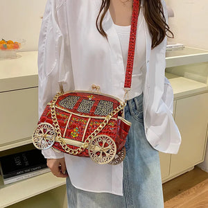 Enchanted Royal Carriage Crossbody Bag