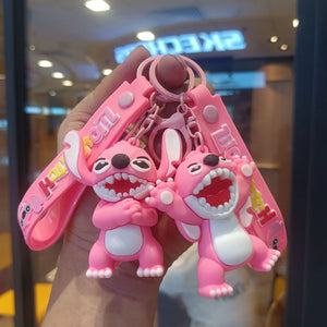 Stitch & Angel Ohana Fun 3D Keychain