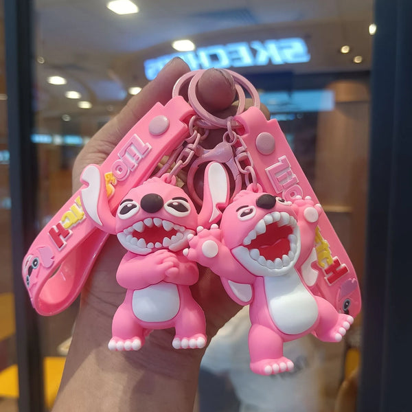 Stitch & Angel Ohana Fun 3D Keychain