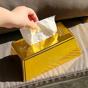 Gold Brick Novelty Tissue Box