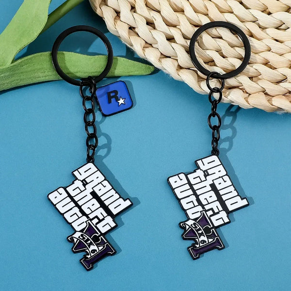 GTA Six Vice City Vibes Keychain