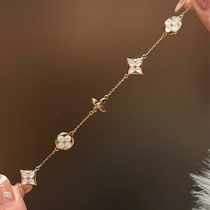 Monogram Luxe Five-Flower Mother-of-Pearl Bracelet