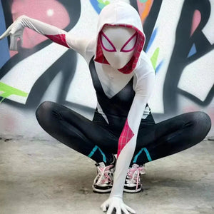 Spider Gwen Anime Full Body Costume