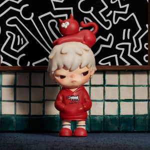 Hirono x Keith Haring Head Cat Figure (10 cm)