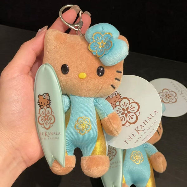 Hello KT Beach Plush Pendant