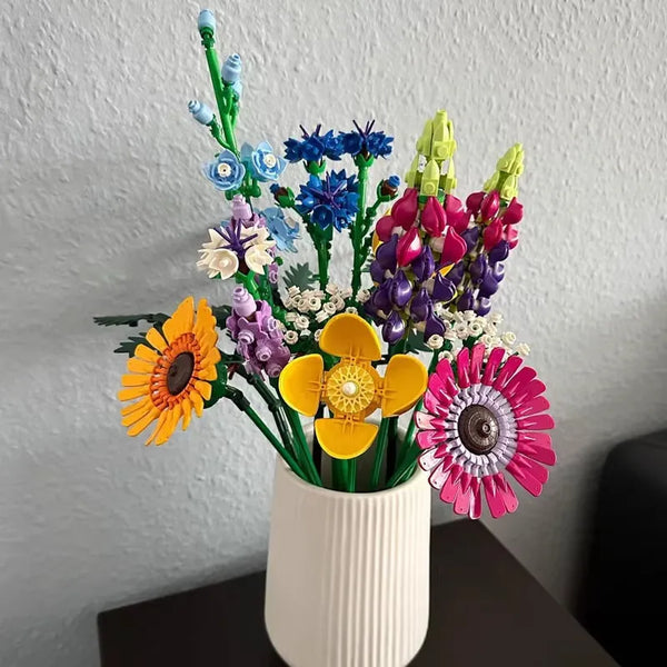 Wildflower Bouquet Botanical Building Blocks (959 Pcs)