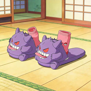 Gengar Tongue Out Novelty Slippers