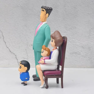 Shinchan Nohara Family Portrait Figurines