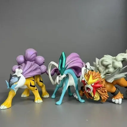 Pokemon Johto Three Sacred Beasts Figurines (Set of 3)
