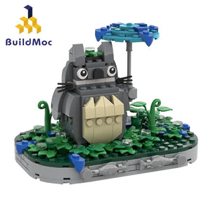 MOC-61784 My Neighbor Totoro Rain Scene Building Blocks