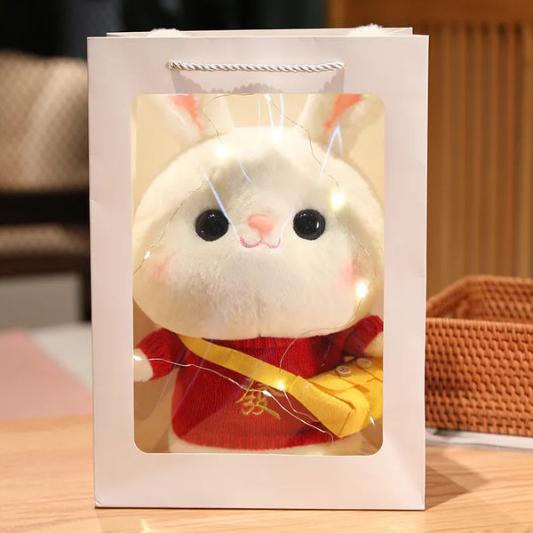 Cozy Dress-Up Bunny Premium Plush Toy (30 cm)